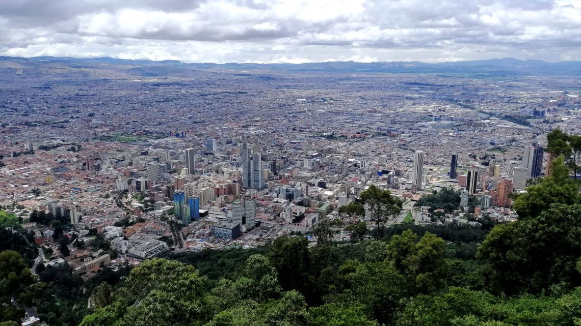Bogotá Colombia desde cerro de Monserrate