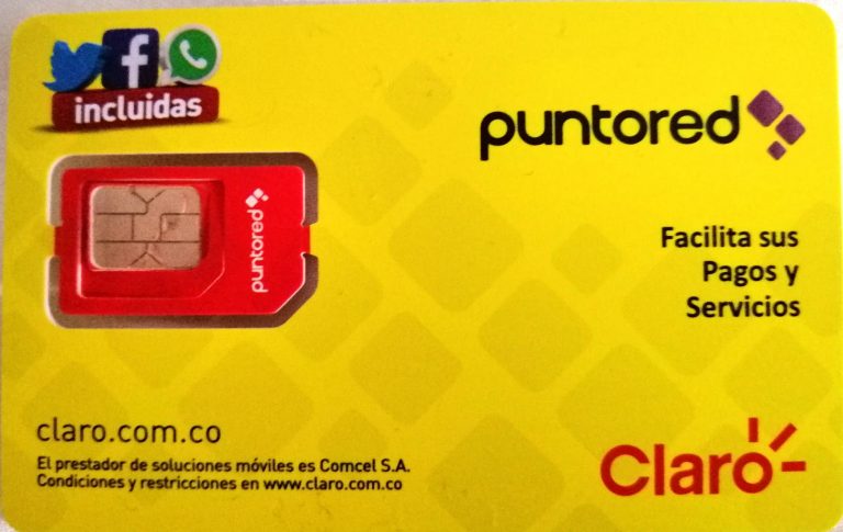 Tarjeta SIM Prepagada de 2GB de Datos de Alta Velocidad para Uso en Centro y Sudamérica Chile, Colombia, El Salvador, Nicaragua, Panamá, Perú, etc. válida por 30 días. 