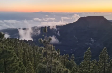 ruta en la gomera por chipude desde el mirador igualero