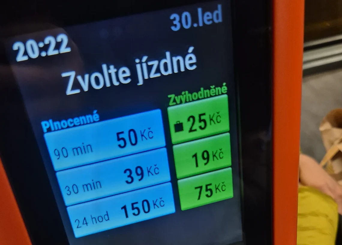 precio transporte en praga